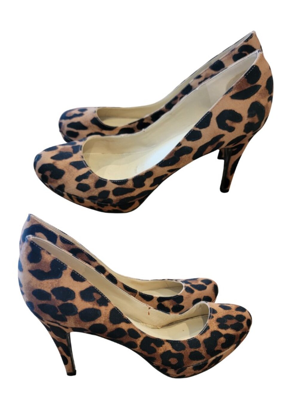 Marc Fisher Leopard Print Platform Stiletto Pump Heels